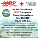 AARP and Red Cross Emergency Preparedness Class