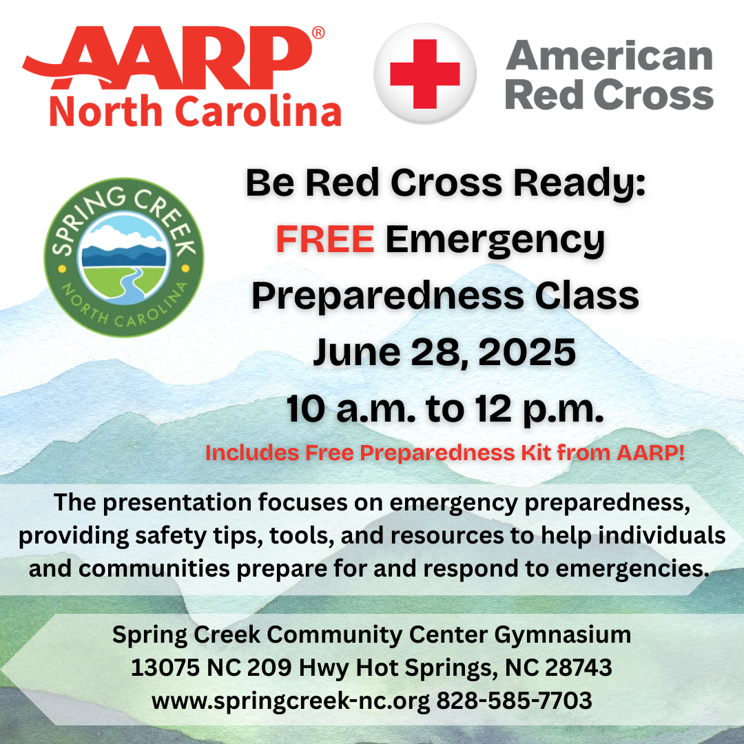 AARP and Red Cross Emergency Preparedness Class